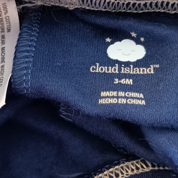 Cloud Island 3 Piece Pant Set - Blue, Grey, Light Blue Baby Boys Size 3-6 Months - Picture 6 of 6